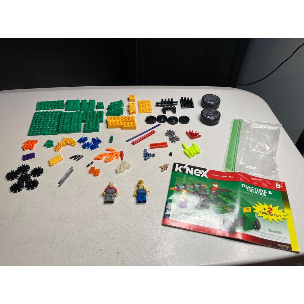 Knex TRACTORS AND TRUCKS with Manual Farm Plow 61022 3224 Missing 1 Piece